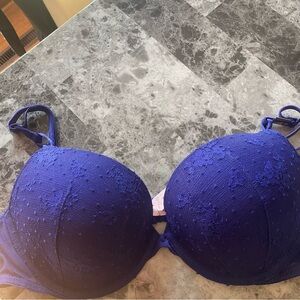 Victoria's Secret Royal Blue Lace Bra